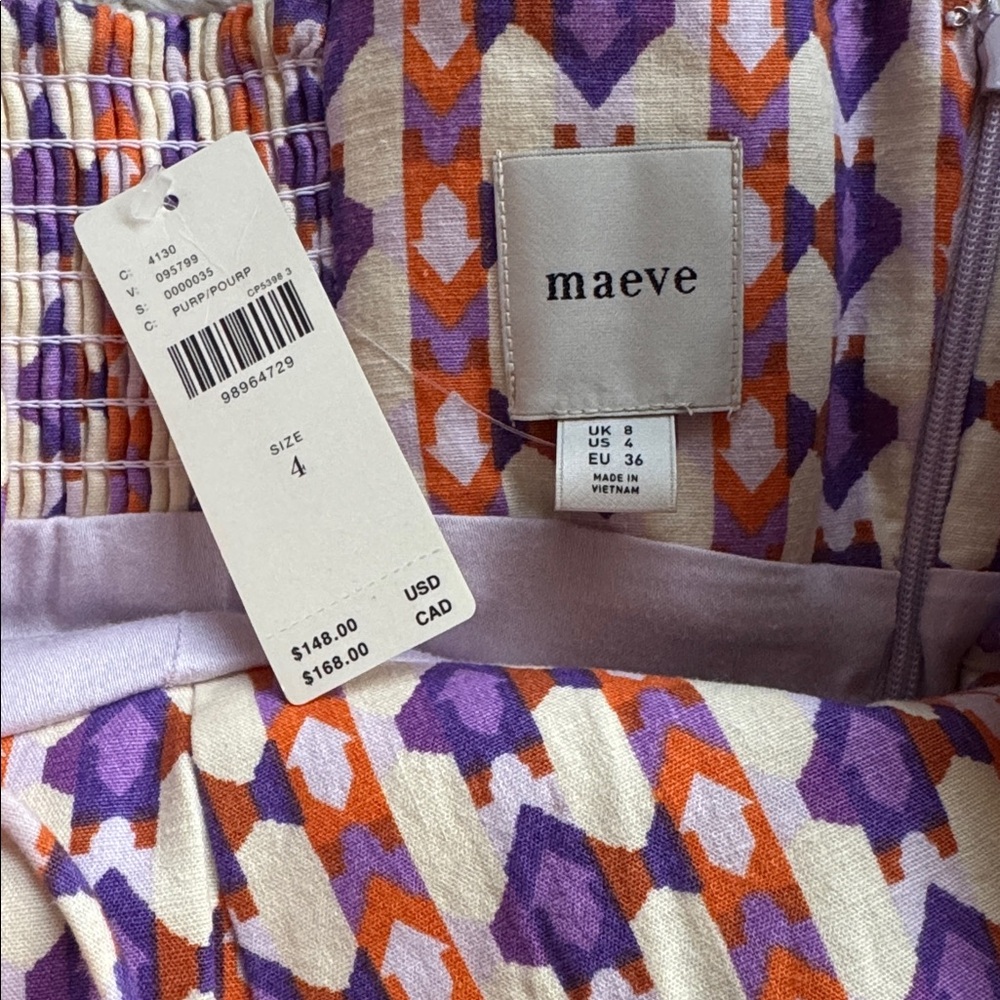 BRAND NEW Anthropologie The Ophelia Sleeveless Linen Slim Mini Dress by Maeve - Picture 10 of 10